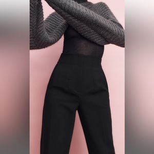 Zara High Waisted Pants Black size medium
